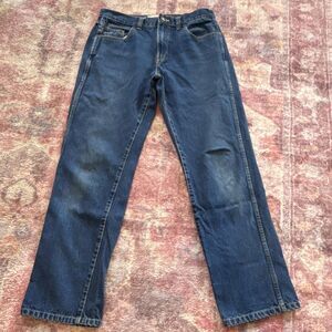 Red Head Brand Co. Men's Blue Denim Straight Jeans Medium Wash 5-Pocket Button